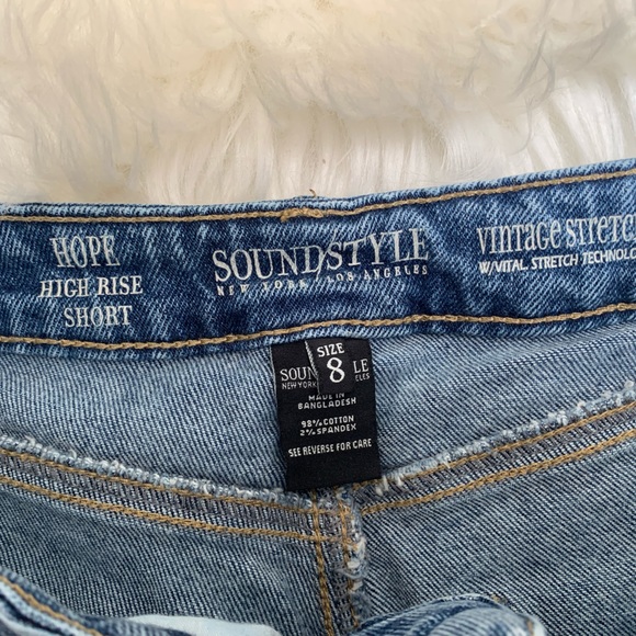 High Rise Jean Shorts - Picture 5 of 8